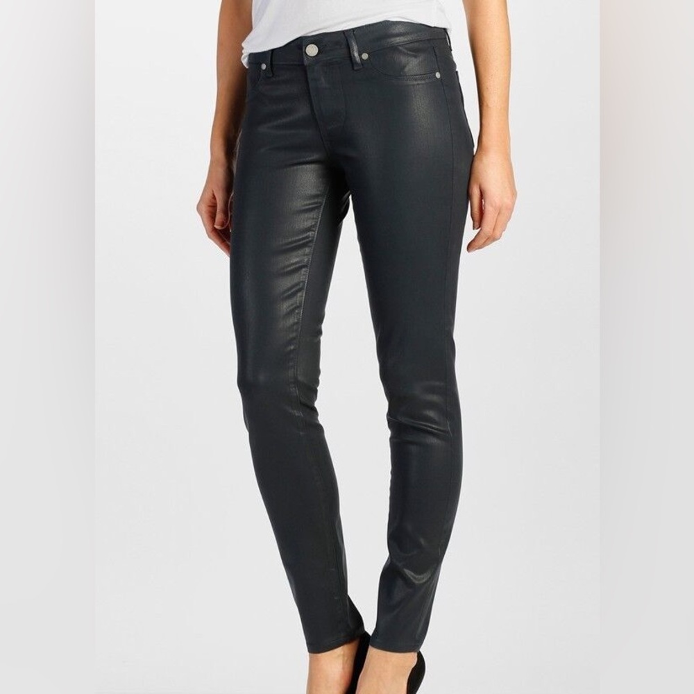 PAIGE Verdugo Ankle Coated Denim Jeans